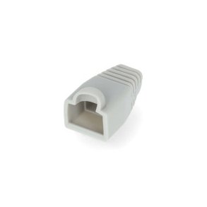 Tr�kaflastningskappe | RJ45 | PVC | Gr� | Box | 10 stk.