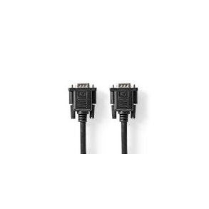 VGA-kabel | VGA Han | VGA Hun | Nikkelplateret | Maksimal opl�sning: 1280x800 | 2.00 m | Runde | ABS | Sort | Label