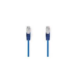 CAT5e netv�rkskabel | SF/UTP | RJ45 Han | RJ45 Han | 2.00 m | Runde | PVC | Bl� | Label