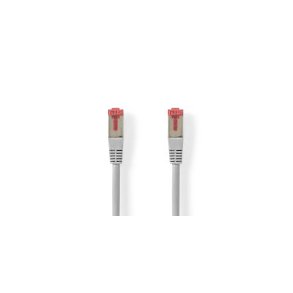 Kat 6 kabel | RJ45 Han | RJ45 Han | SF/UTP | 0.25 m | Runde | PVC | Gr� | Label