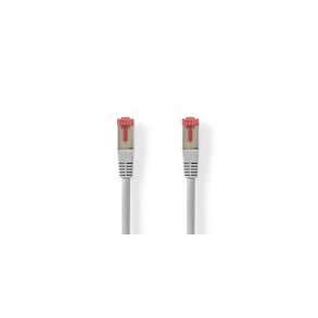 Kat 6 kabel | RJ45 Han | RJ45 Han | SF/UTP | 20.0 m | Runde | PVC | Gr� | Label