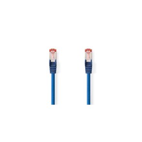 Kat 6 kabel | RJ45 Han | RJ45 Han | S/FTP | 10.0 m | Runde | LSZH | Bl� | Label