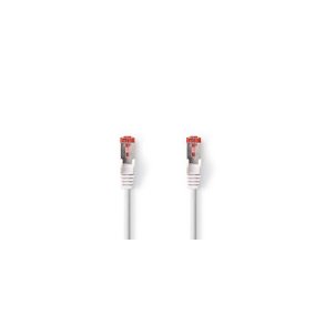 Kat 6 kabel | RJ45 Han | RJ45 Han | S/FTP | 1.50 m | Runde | LSZH | Hvid | Label