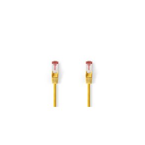 Kat 6 kabel | RJ45 Han | RJ45 Han | S/FTP | 10.0 m | Runde | LSZH | Gul | Label