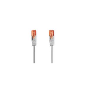 Kat 6 kabel | RJ45 Han | RJ45 Han | U/UTP | 10.0 m | Runde | PVC | Gr� | Label
