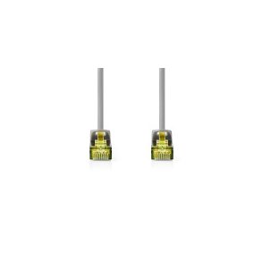 CAT7 netv�rkskabel | S/FTP | RJ45 Han | RJ45 Han | 0.25 m | Snagless | Runde | LSZH | Gr� | Label
