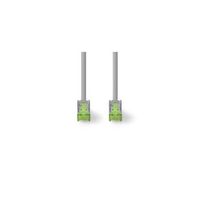 Cat 8.1 netv�rkskabel | S/FTP | RJ45 Han | RJ45 Han | 15.0 m | Runde | LSZH | Gr� | Label