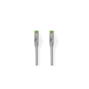 Cat 8.1 netv�rkskabel | S/FTP | RJ45 Han | RJ45 Han | 20.0 m | Runde | LSZH | Gr� | Label