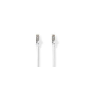 Cat 8.1 netv�rkskabel | S/FTP | RJ45 Han | RJ45 Han | 2.00 m | Runde | LSZH | Hvid | Label