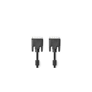 DVI-kabel | DVI-D 24 + 1-pin han | DVI-D 24 + 1-pin han | 2560x1600 | Nikkelplateret | 2.00 m | Lige | PVC | Sort | Konvolut
