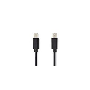 Mini DisplayPort kabel | DisplayPort 1.2 | Mini DisplayPort han | Mini DisplayPort han | 21.6 Gbps | Nikkelplateret | 1.00 m | Runde | PVC | Sort | Plastikpose