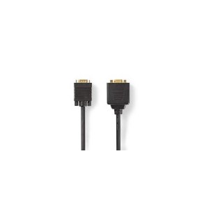 VGA-kabel | VGA Han | 2x VGA Hun | Guldplateret | Maksimal opl�sning: 1280x768 | 0.20 m | Runde | ABS | Sort | Konvolut