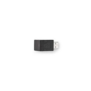 USB-A Adapter | USB 2.0 | USB-A Han | USB-A Hun | 480 Mbps | Runde | Nikkelplateret | PVC | Sort | Box