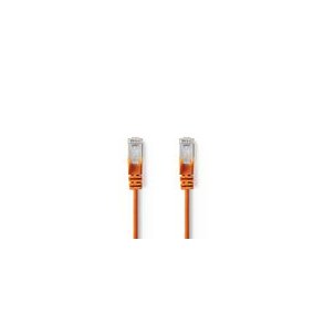 CAT5e netv�rkskabel | SF/UTP | RJ45 Han | RJ45 Han | 7.50 m | Runde | PVC | Orange | Plastikpose