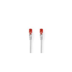 Kat 6 kabel | RJ45 Han | RJ45 Han | U/UTP | 30.0 m | Runde | PVC | Hvid | Plastikpose