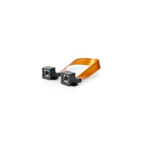 RJ45 netv�rkskabel til vinduesgennemf�ring | UTP | RJ45 (8P8C) hun | RJ45 (8P8C) hun | 0,30 m | Flad | PVC | Orange | �ske