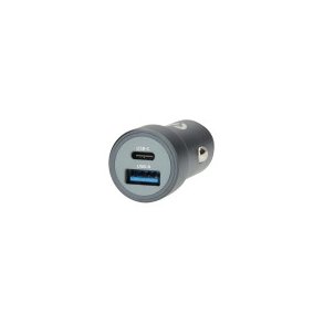 Biloplader | 48 W | 1.5 / 2.0 / 3.0 A | Antal output: 2 | Porttype: USB-A / USB-C | Automatisk Valgt Sp�nding