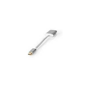 USB-C Adapter | USB 3.2 Gen 1 | USB-C Han | HDMI  -udgang | 4K@60Hz | Power delivery | 0.20 m | Runde | Guldplateret | Flettet / Nylon | S�lv | Cover Window Box