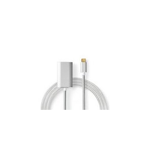 USB-C Adapter | USB 3.2 Gen 1 | USB-C Han | HDMI  -udgang | 4K@60Hz | Power delivery | 2.00 m | Runde | Guldplateret | Flettet / Nylon | S�lv | Cover Window Box