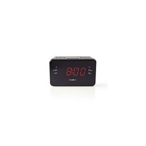 Digital v�kkeur Radio | LED Display | 1x 3.5 mm Audio Input | Tidsprojektion | AM / FM | Snooze funktion | Sleep timer | Antal alarmer: 2 | Sort