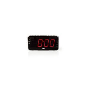 Digital v�kkeur Radio | LED Display | 1x 3.5 mm Audio Input | Tidsprojektion | AM / FM | Snooze funktion | Sleep timer | Antal alarmer: 2 | Sort