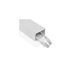 Kabel Management | Kanal | 1 stk. | Maksimal tykkelse p� kabel: 40 mm | Aluminium | Hvid