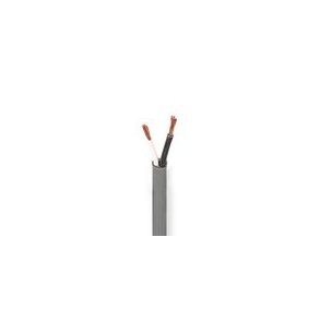 H�jtaler Kabel | 2 x 2.50 mm� | Kobber | 100.0 m | Runde | PVC | M�rkegr� | Rulle