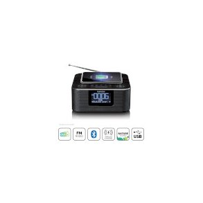 Stereo-clockradio med DAB+ FM Bluetooth� tr�dl�s opladning
