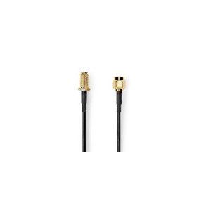 Antennekabel | SMA Han | SMA Hun | Guldplateret | 50 Ohm | Enkelt afsk�rmet | 3.00 m | Runde | PVC | Sort | Box