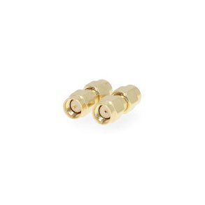 SMA adapter | SMA Han Omvendt polaritet | SMA Han | Guldplateret | 50 Ohm | Lige | Kobber | Guld | 2 stk. | Box