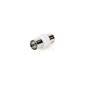Satellit & Antenne adapter | IEC (Coax) Hun | IEC (Coax) Hun | Nikkelplateret | 75 Ohm | Lige | Metal / Plastik | Hvid | 1 stk. | Konvolut