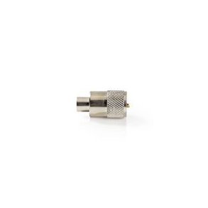 PL259 stik | Lige | Han | Nikkelplateret | 50 Ohm | Lodde | Kabeldiameter: 6.0 mm | Metal | S�lv | 25 stk. | Konvolut