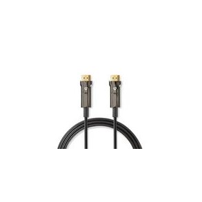 Aktiv Optisk Ultra High Speed ​​HDMI-Kabel med Ethernet | HDMI™ Stik | HDMI™ Stik | 8K@60Hz | 48 Gbps | 30.0 m | Runde | PVC | Sort | Gaveæske