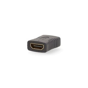 HDMI Adapter | HDMI  -udgang | HDMI  -udgang | Guldplateret | Lige | PVC | Antracit | 1 stk. | Box