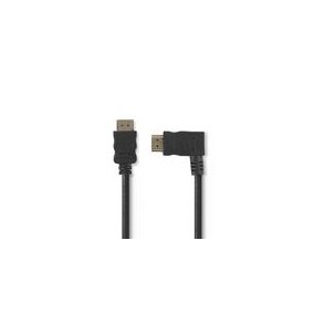 High Speed ​​HDMI ™ kabel med Ethernet | HDMI™ Stik | HDMI™ Stik | 4K@30Hz | 10.2 Gbps | 1.50 m | Runde | PVC | Sort | Blister