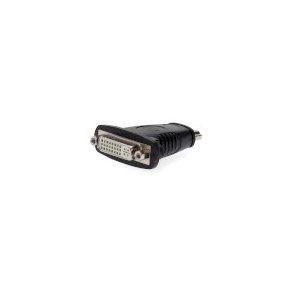 HDMI Adapter | HDMI Stik | DVI-D 24+1-Pins Hun | Guldplateret | Lige | ABS | Sort | 1 stk. | Box