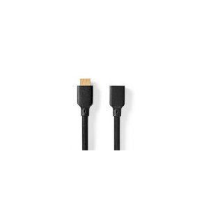 Ultra High Speed ​​HDMI ™ kabel | HDMI™ Stik | HDMI ™ -udgang | 8K@60Hz | 48 Gbps | 1.00 m | Runde | 7.9 mm | Sort | Box