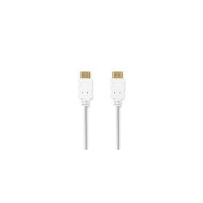 High Speed ​​HDMI ™ kabel med Ethernet | HDMI™ Stik | HDMI™ Stik | 4K@60Hz | ARC | 18 Gbps | 2.00 m | Runde | PVC | Hvid | Label