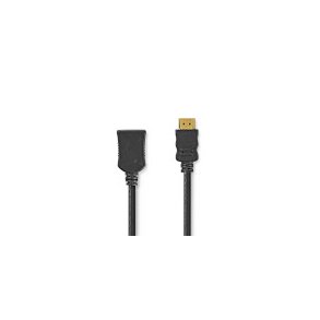 High Speed ​​HDMI ™ kabel med Ethernet | HDMI™ Stik | HDMI ™ -udgang | 4K@60Hz | ARC | 10.2 Gbps | 3.00 m | Runde | PVC | Sort | Label
