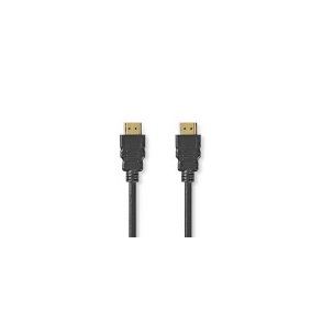 Ultra High Speed ​​HDMI ™ kabel | HDMI™ Stik | HDMI™ Stik | 8K@60Hz | 48 Gbps | 1.00 m | Runde | 6.0 mm | Sort | Label