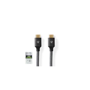 Ultra High Speed ​​HDMI ™ kabel | HDMI™ Stik | HDMI™ Stik | 8K@60Hz | 48 Gbps | 5.00 m | Runde | 6.7 mm | Gun Metal Grå | Cover Box