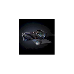 Gaming Combo Kit | 5-i-1 | Tastatur, Headset, Mus og musem�tte | Sort | AZERTY | FR layout