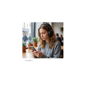 Kablede On-Ear Hovedtelefoner | USB-C™ | Kabell�ngde: 1.10 m | Sort