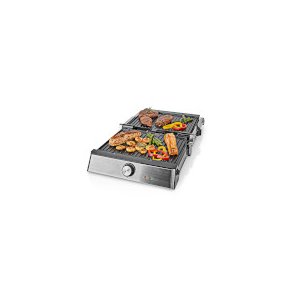 Kontakt Grill | 2000 W | 29 x 23 cm | Justerbar temperaturkontrol | Plastik / Rustfri St�l