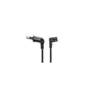 Str�mkabel | Euro Mand | IEC-320-C7 | Vinklet | Venstrevinklet | Nikkelplateret | 3.00 m | Runde | PVC | Sort | Box