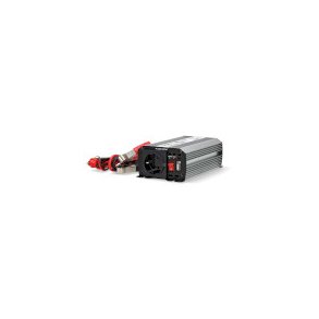 Power Inverter Modificeret sinus | Indgangssp�nding: 12 V DC | Enhedens str�mudgangsforbindelse: Type F (CEE 7/3) / USB-A | 230 V AC 50 Hz | 300 W | Peak-effekt: 600 W | Batteriklemmer + cigarett�nder | S�lv