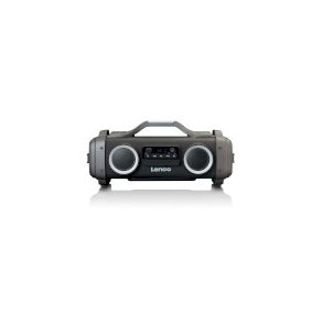 St�nkt�t Bluetooth�-h�jttaler FM-radio USB og micro SD med lyseffekter Sort