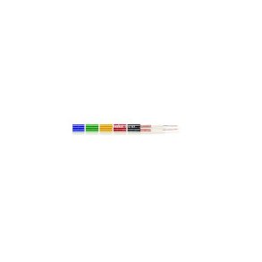 H�jttalerswitch 2x 0.25 mm� 100 m Sort