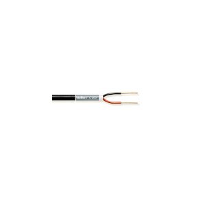 H�jttalerkabel P� Rulle 2x 1.00 mm� 100 m Sort