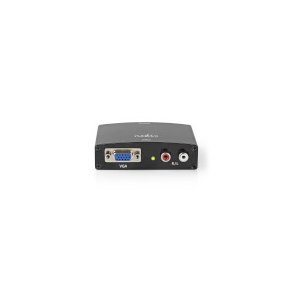 HDMI  Converter | VGA Female / 2x RCA Hun | HDMI Output | 1-vejs | 1080p | 1.65 Gbps | Aluminium | Antracit